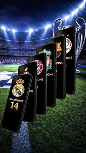 Most UEFA Champions League Winners - Giant Dominoes Challenge! 🏆 #shorts