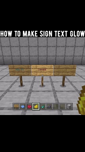 How to Make Text Glow on Signs in Minecraft