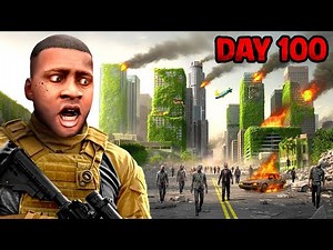 I Spent 100 DAYS in a ZOMBIE Apocalypse! (GTA 5 - Part 6)