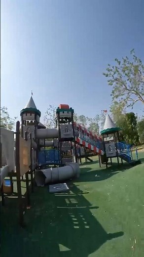 Playground parkour PoV #playground #parkour #running #amusementpark