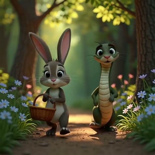 Ep298. Lost in the deep forest #ai #cute #reels #rabbit