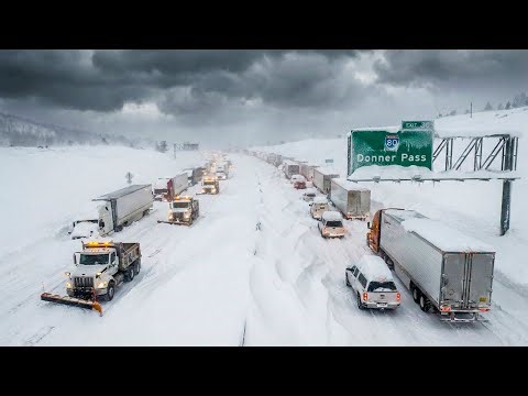 California in Chaos Today! Whiteout Conditions and Pileups Close Interstate 80