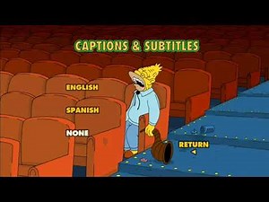 The Simpsons Season 3 1991 92, 2003 DvD Menu Walkthrough