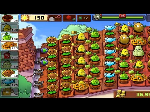 Plants 🌳 ☘️ vs Zombies 🧟‍♂️ Game Adventure Mode Roof Level 3 Complete gameplay walkthrough