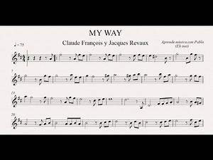 MY WAY: Eb Inst (saxo alto, saxo barítono...) (partitura con playback)