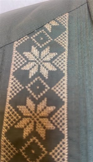 Mens Mexican Guayabera Shirt Olive Green Fabric Long Sleeve Beige Embroidery - Etsy