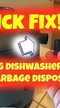 How to plug a dishwasher drain on garbage disposal