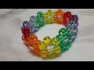 Flower Kandi Cuff Tutorial!!