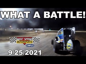WHAT A BATTLE! - 600cc Micro Sprint Car Racing at Sweet Springs Motorsports Complex: 9/25/2021