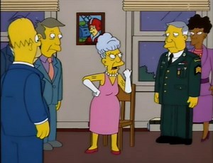 17K views · 516 reactions | "A dagger! A dagger through my heart!" Oh, here, Mother, let me help you. "Get your hands off of me!" Please, Mom.. "You too, stranger!" I'm your son! "I have no son!" 'Look, lady, obviously you have at least one son.' "No! I have one stranger and one fraud!" (S9 E2 - 'The Principal and the Pauper') | The Simpsons & Futurama Best Moments | Facebook