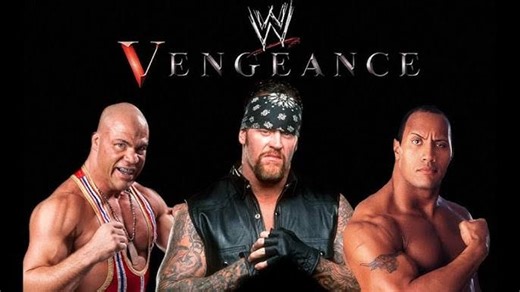 🎥 🎬 Vengeance (2002) | July 21, 2002 | 🤼 WWE Undisputed Championship between The Undertaker, The Rock and Kurt Angle Main event match The main event was a Triple threat match for the WWE Undisputed Championship between The Undertaker, The Rock and Kurt Angle. During the match, The Rock performed a Chokeslam on The Undertaker and applied an Ankle Lock on Angle, but Angle countered with a Rock Bottom on The Rock. Angle attempted an Angle Slam on The Undertaker, but The Undertaker countered with