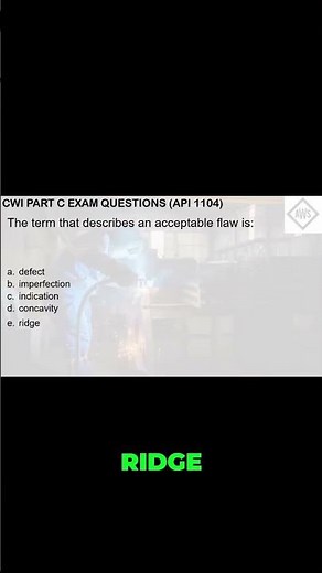 CWI Part C Question! Defect or Discontinuity?