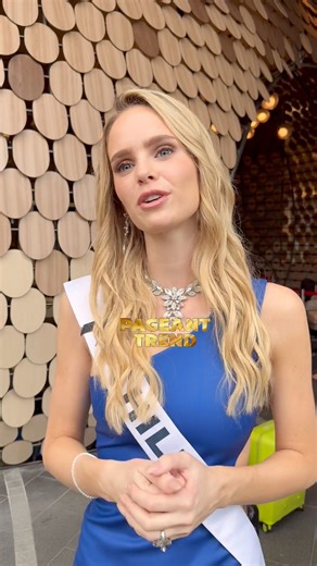 1.7K views · 16 reactions | Interview with Miss Universe Chile 2025 Inna Moll during her departure heading to Columbia Picture Aquaverse for Swimsuit Fashion rehearsals #MissUniverse2025 #PageantTrend | Pageant Trend | Facebook
