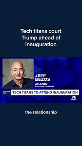 4K views · 69 reactions | Many tech leaders are expected to attend Trump’s inauguration on Monday. CNBC’s Eamon Javers breaks down what’s at stake for each of the tech giants as the incoming administration takes office. Find more: cnb.cx/3PCxLH1 | CNBC | Facebook
