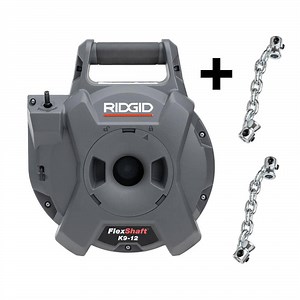 Reviews for RIDGID K9-12 FlexShaft Wall-to-Wall Drain Cleaner, 1/4 in. x 30 ft. plus 2, Single Smooth Replacement Chain Knocker Bundle | Pg 1 - The Home Depot