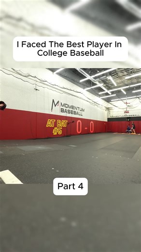 I Faced The Best Player In College Baseball #baseball