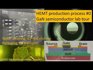Semiconductor production process. Lab tour. AlGaN/GaN-HEMT process walkthrough #0