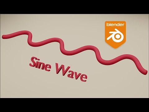 Blender Tutorial How to make Sine wave