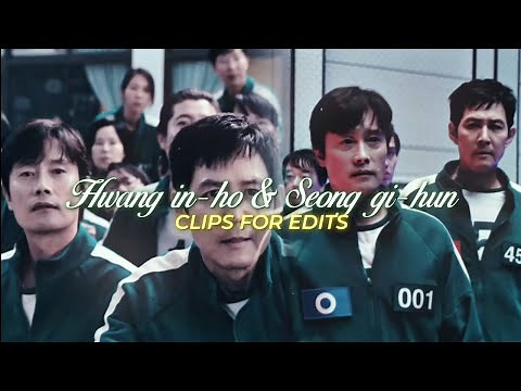 Seong gi-hun and Hwang in-ho (frontman) scenepack [HD] | gihun and inho clips for edits | Squid game