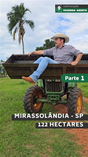 Fazenda Aberta on Instagram: "Em Busca da Fazenda Cabeceira - Episódio 3 (Parte 1) Rapaz....olha que achado. Muita laranja 🍊 e limão 🍋. 📍 Localização: Mirassolândia - SP 💰 Valor: R$ 17.644.616 📏 Área: 122 hectares 💲 Valor por hectare: R$ 144.628 Contato: (17) 9.9714-8300 CRECISP 213342 ✨ Características Principais ✔️ Imóvel de renda com especialização em citrus ✔️ Estrutura: Casa Sede, cercas novas e 2 barracões grandes (acima de 400m² cada) ✔️ Logística: Bem localizado, na região de São J