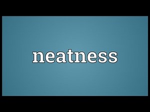 Neatness Meaning