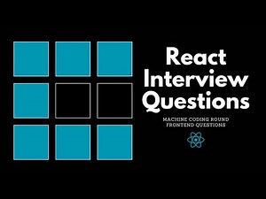 React Interview Questions | Machine Coding Round