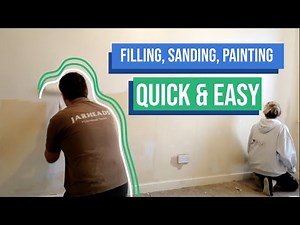 Filling sanding priming walls with Dulux base coat and Dulux easy care