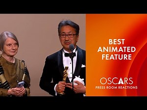 Best Animated Feature Film | 'The Boy and the Heron' | Oscars 2024 Press Room Speech
