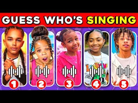 Guess The SONG KIds Youtubers 🔊🎶🔥 (Lani Love, Nova's World, Jasper Boyz)