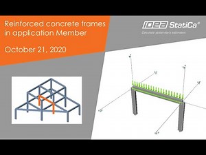 Design of reinforced concrete frame using IDEA StatiCa Member