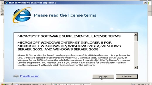 如果给Windows XP MCE 2005 Beta上安装IE8会发生什么