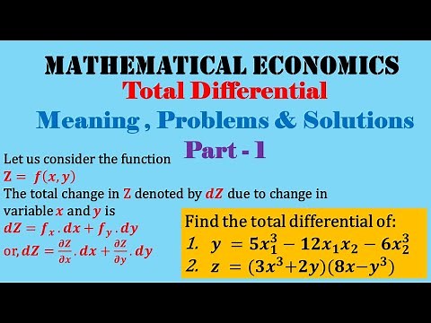 Total Differential | Meaning, Problems & Solutions | Part - 1
