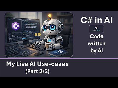 Codex write 75% of all my C# Code (Live AI Use-cases: Part 2/3)