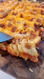Crispy mac and cheese waffle that reinvents comfort food
