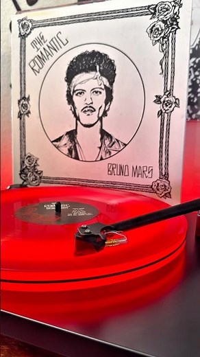 Bruno Mars - The Romantic on opaque red vinyl 🌹 ‪@brunomars‬ #vinyl