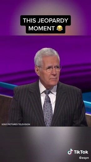 One of the best Jeopardy moments ever 😂👏 #sports #trivia #alextrebek | Sports