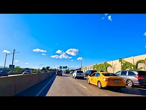 4K Driving NYC from Manhattan to LaGuardia Airport Delta Terminal C