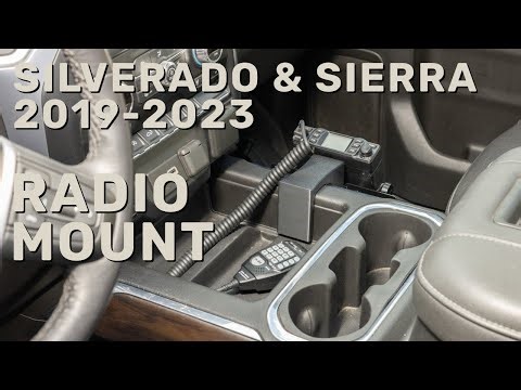 NEW Mobile Radio Mount for 2019-2023 Silverado & Sierra with Full Console | No-Drill Installation