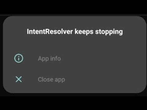 Fix Intentresolver keeps stopping oppo problem solve | intentresolver keeps stopping