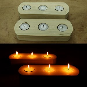 Homemade Candle Holder Using Wood | Diy Woodworking Ideas At Home In this video I show you how to make a homemade diy candle holder using wood. I hope you guys will enjoy this video. | Diamleon Diy Builds | Facebook