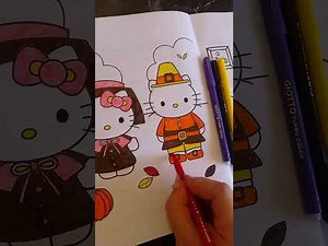 Hello kitty October coloring