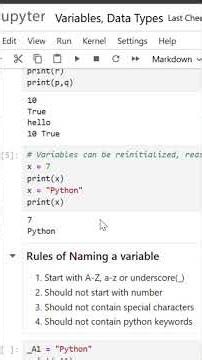 Naming variables in python #intelugu #python #telugu #yt