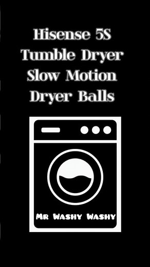 Dryer Balls Hisense 5S Heat Pump Tumble dryer #laundry