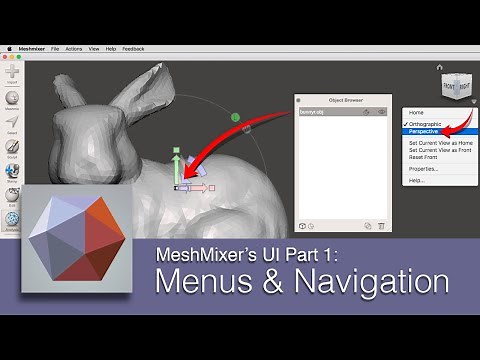 DART 157 F Meshmixer's UI Part 1: Menus & Navigation