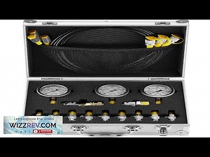 VEVOR Hydraulic Pressure Test Kit 250/400/600bar 3 Gauges 11 Test Couplings 3 Review