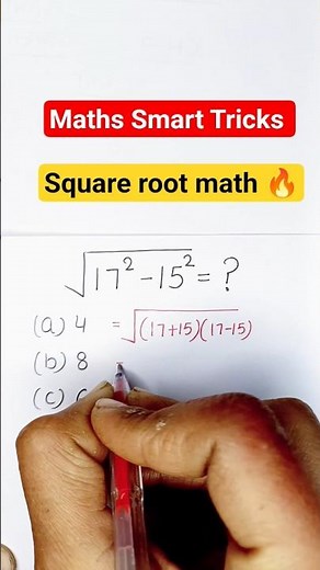 Square root math 🔥