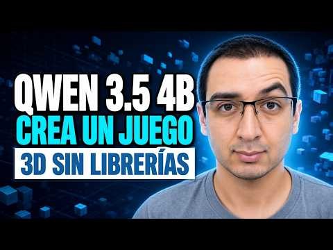 Qwen 3.5 4B crea un JUEGO 3D 🚀 con JavaScript y sin librerías externas