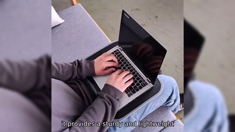 Laptop Lap Desk - Portable Laptop Desk with Pillow Cushion | Anti-Slip Lap Desk Pillow Cushion | Lap Desk for Laptop with Cushion | Writing Padded Tray with Handle for Work and Game On Couch