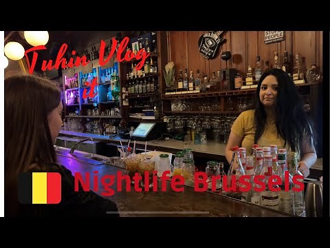 Brussels, Belgian Nightlife 4K Disco Night Club & Pub 2022.