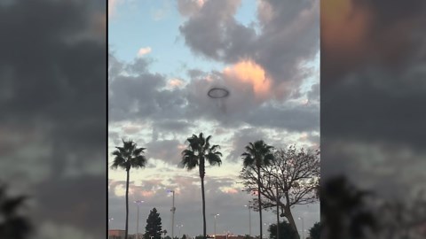 Strange black smoke ring appears over Disneyland, spooking California drivers